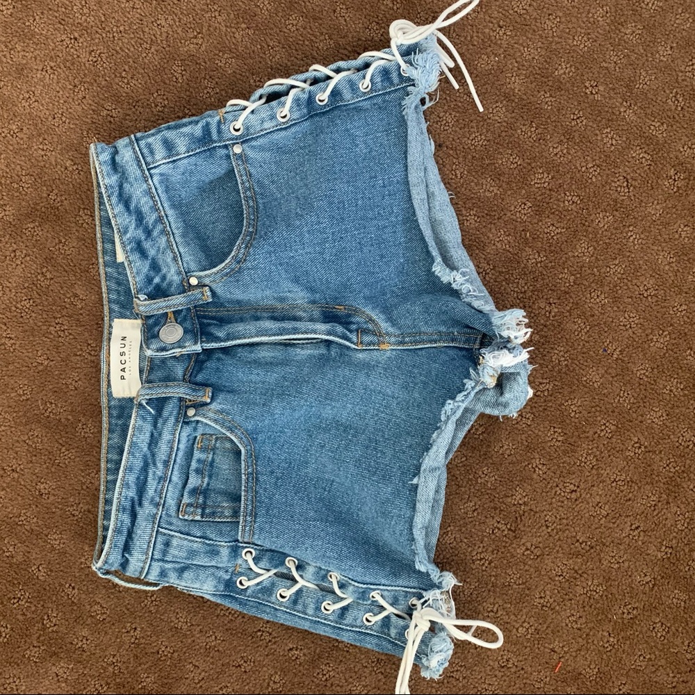 Lace up shorts